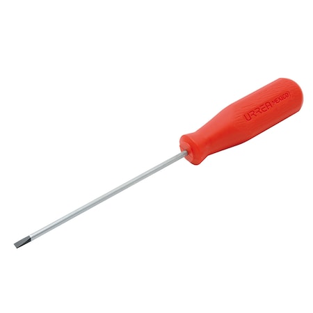 Urrea Screwdriver, Cab 1/8X4 Red 9624R